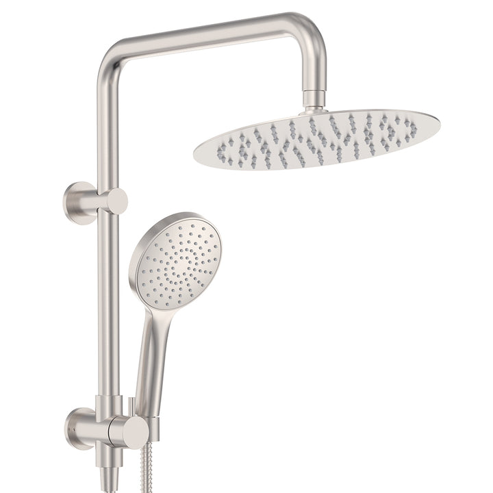 Kaya Twin Half-Rail Shower - Brushed Nickel