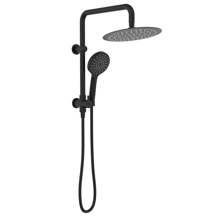 Kaya Twin Half-Rail Shower - Matte Black