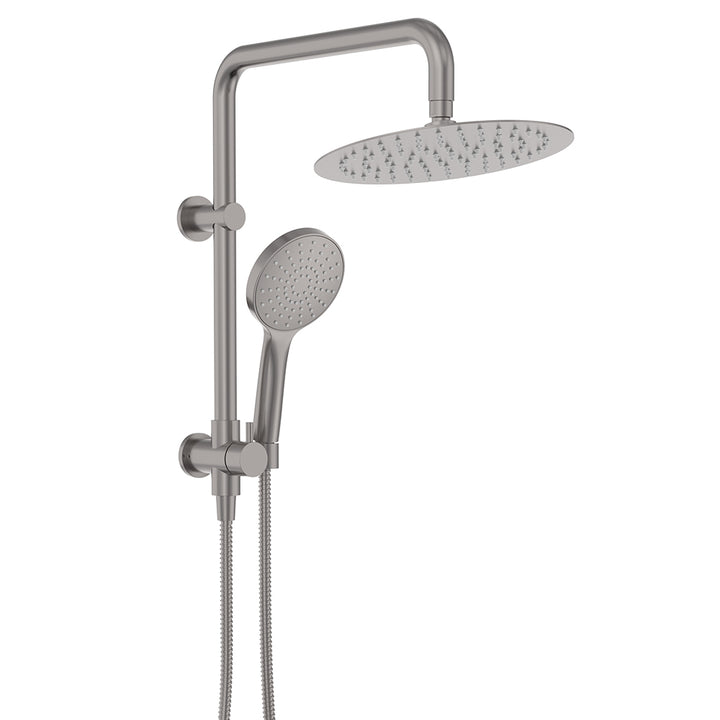 Kaya Twin Half-Rail Shower - Gun Metal