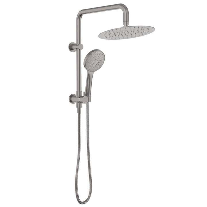 Kaya Twin Half-Rail Shower - Gun Metal
