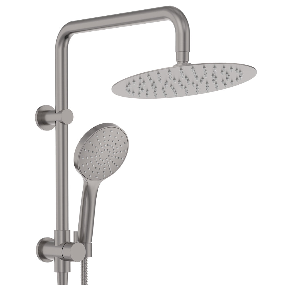 Kaya Twin Half-Rail Shower - Gun Metal