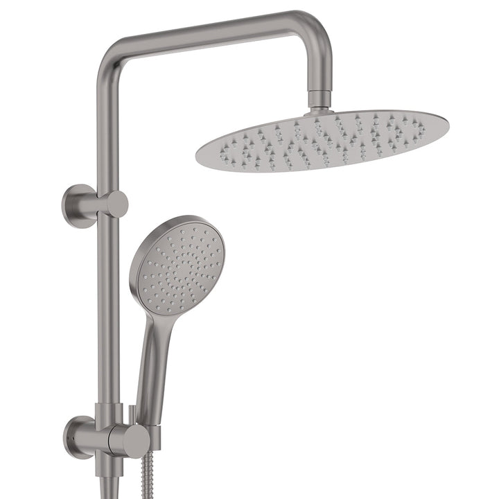 Kaya Twin Half-Rail Shower - Gun Metal