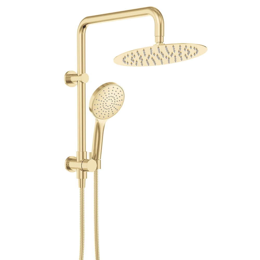 Kaya Twin Half-Rail Shower - Urban Brass