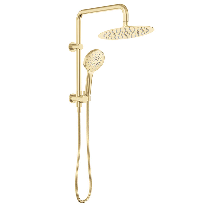 Kaya Twin Half-Rail Shower - Urban Brass