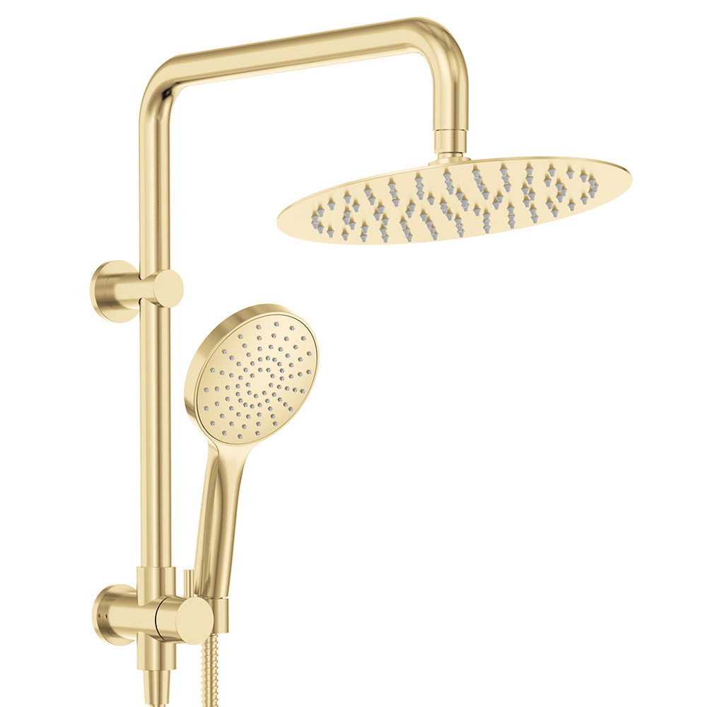 Kaya Twin Half-Rail Shower - Urban Brass