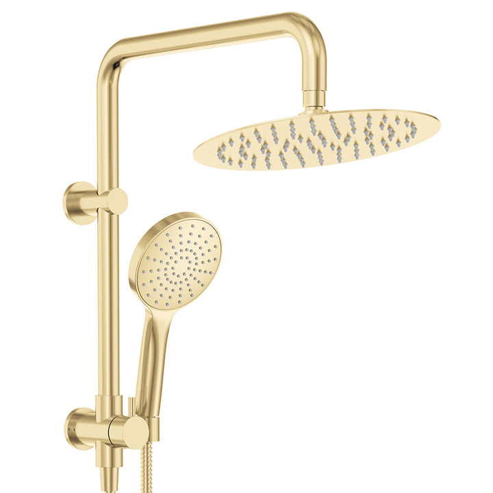 Kaya Twin Half-Rail Shower - Urban Brass