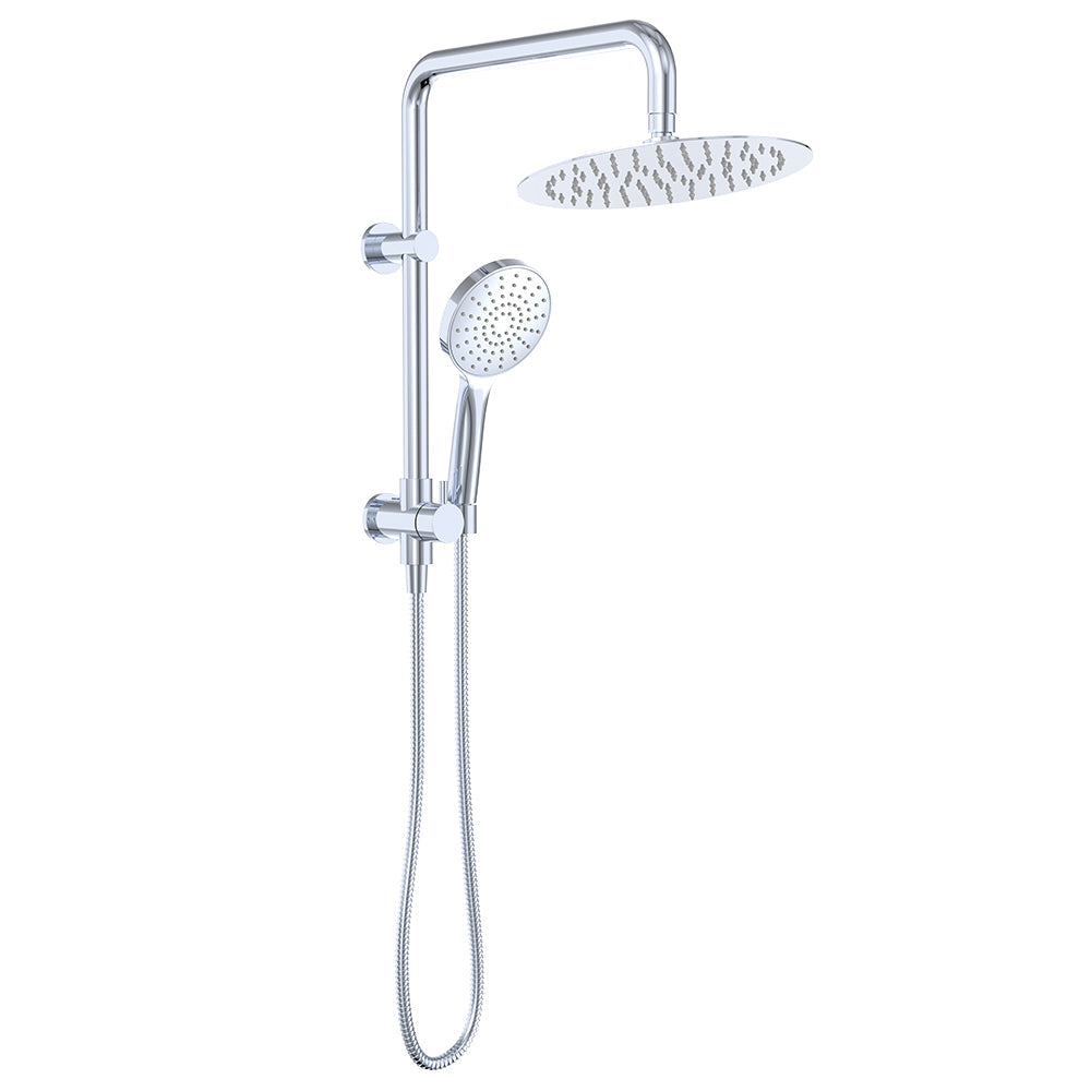 Kaya Twin Half-Rail Shower - Chrome
