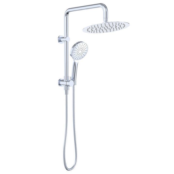 Kaya Twin Half-Rail Shower - Chrome
