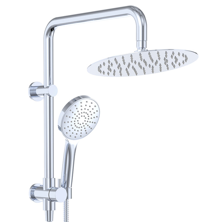 Kaya Twin Half-Rail Shower - Chrome