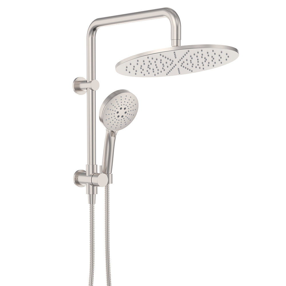 Empire Slim Twin Half-Rail Shower - Brushed Nickel
