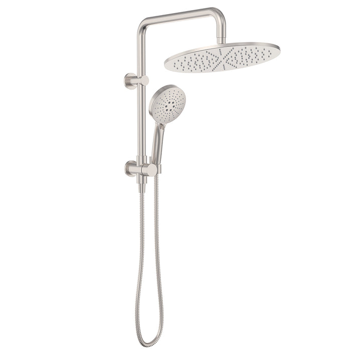 Empire Slim Twin Half-Rail Shower - Brushed Nickel