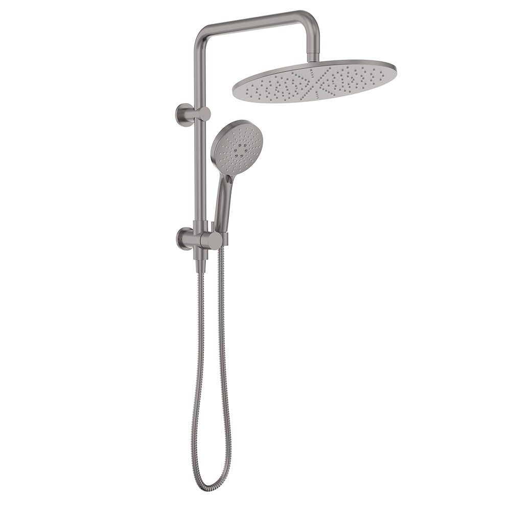Empire Slim Twin Half-Rail Shower - Gun Metal