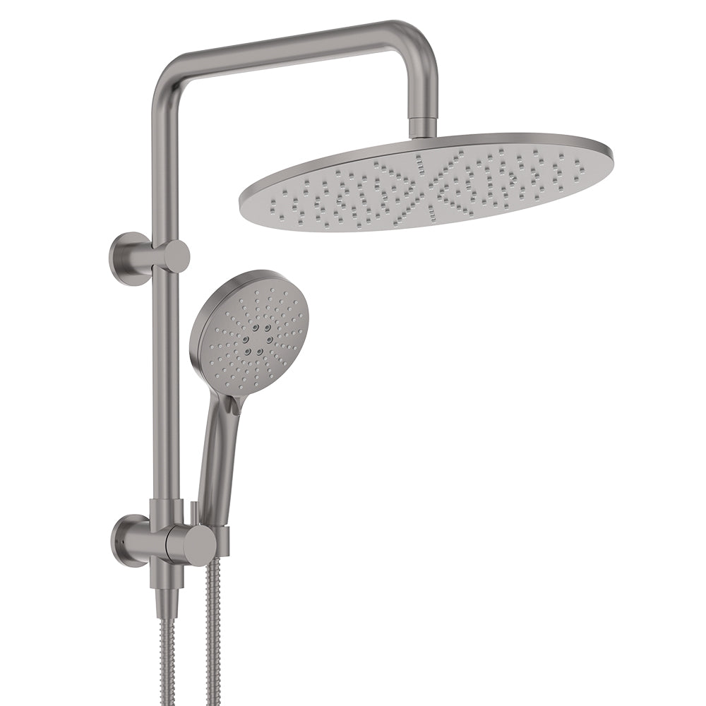 Empire Slim Twin Half-Rail Shower - Gun Metal