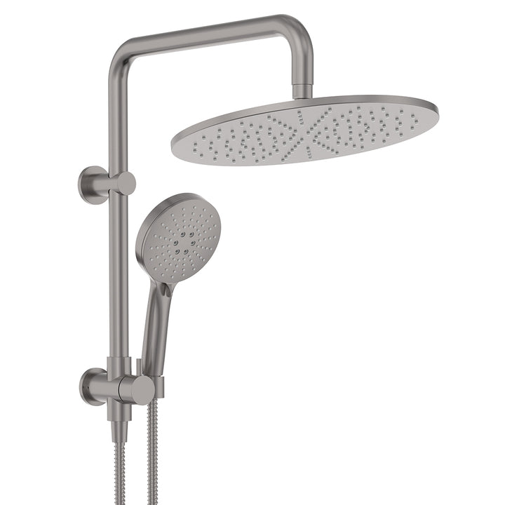 Empire Slim Twin Half-Rail Shower - Gun Metal