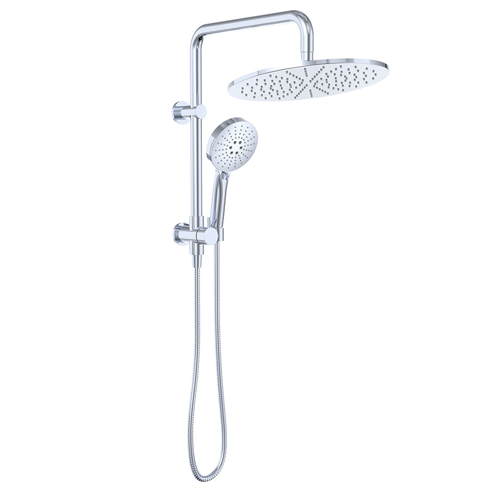 Empire Slim Twin Half-Rail Shower - Chrome