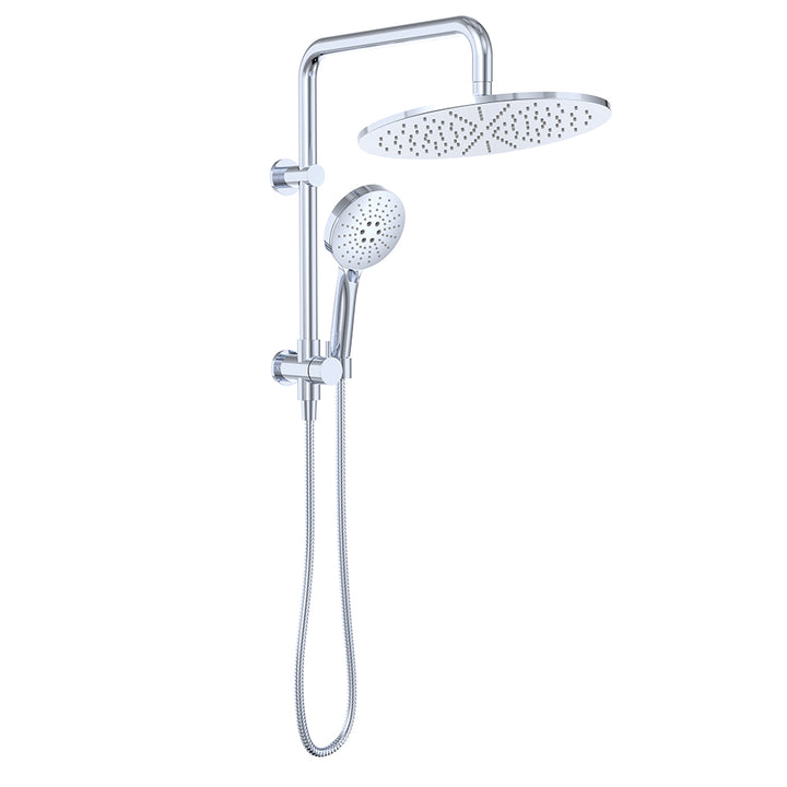 Empire Slim Twin Half-Rail Shower - Chrome