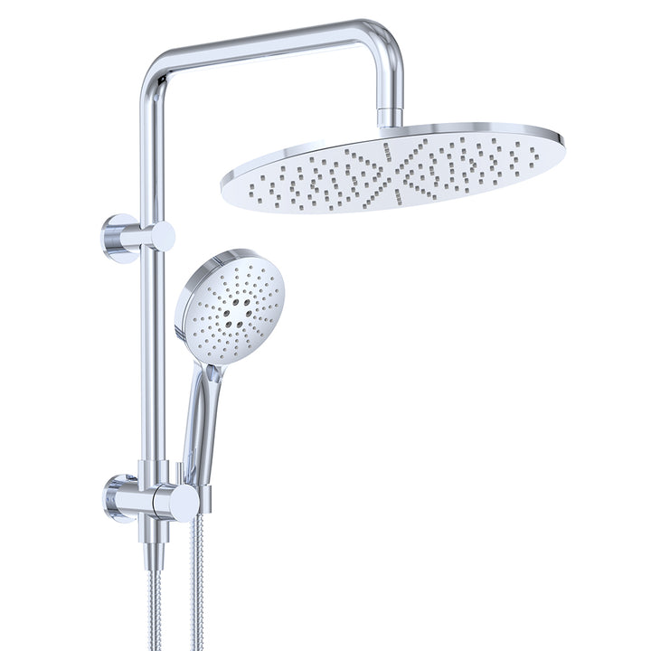 Empire Slim Twin Half-Rail Shower - Chrome