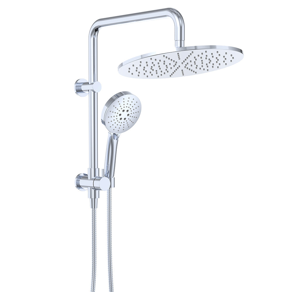 Empire Slim Twin Half-Rail Shower - Chrome