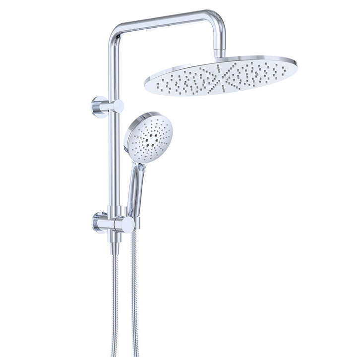 Empire Slim Twin Half-Rail Shower - Chrome