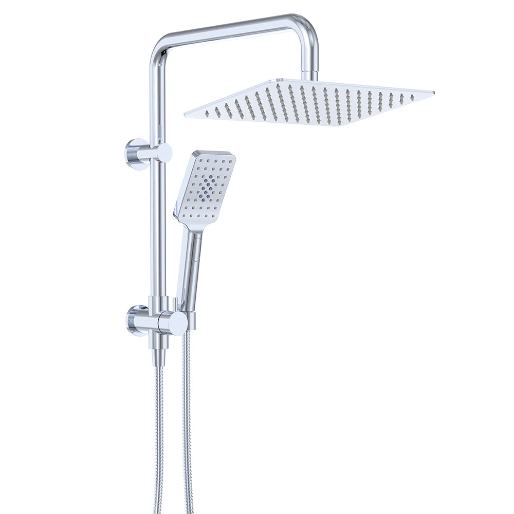 Tono Twin Half-Rail Shower - Chrome