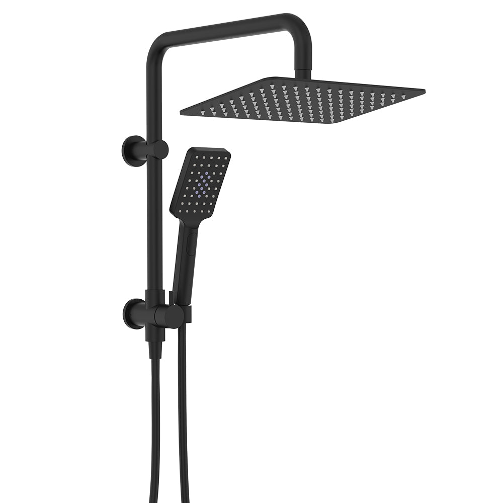 Tono Twin Half-Rail Shower - Matte Black