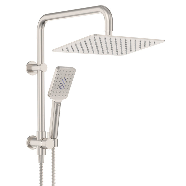 Tono Twin Half-Rail Shower - Brushed Nickel