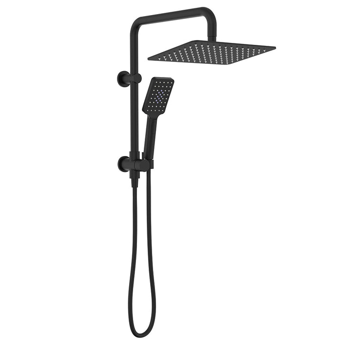 Tono Twin Half-Rail Shower - Matte Black