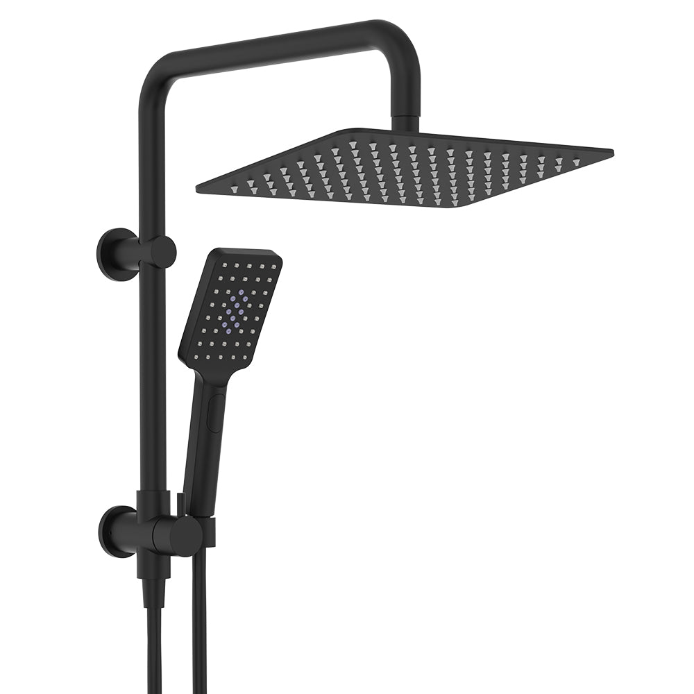 Tono Twin Half-Rail Shower - Matte Black