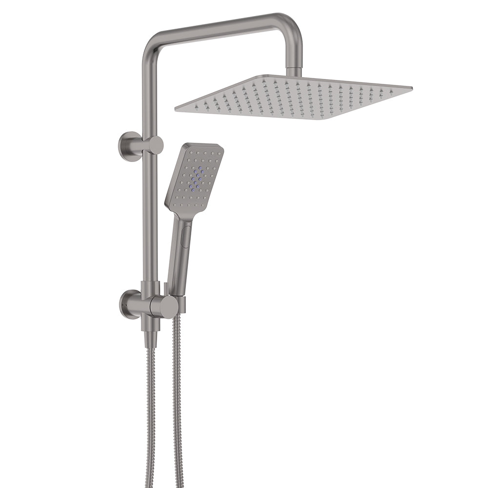 Tono Twin Half-Rail Shower - Gun Metal