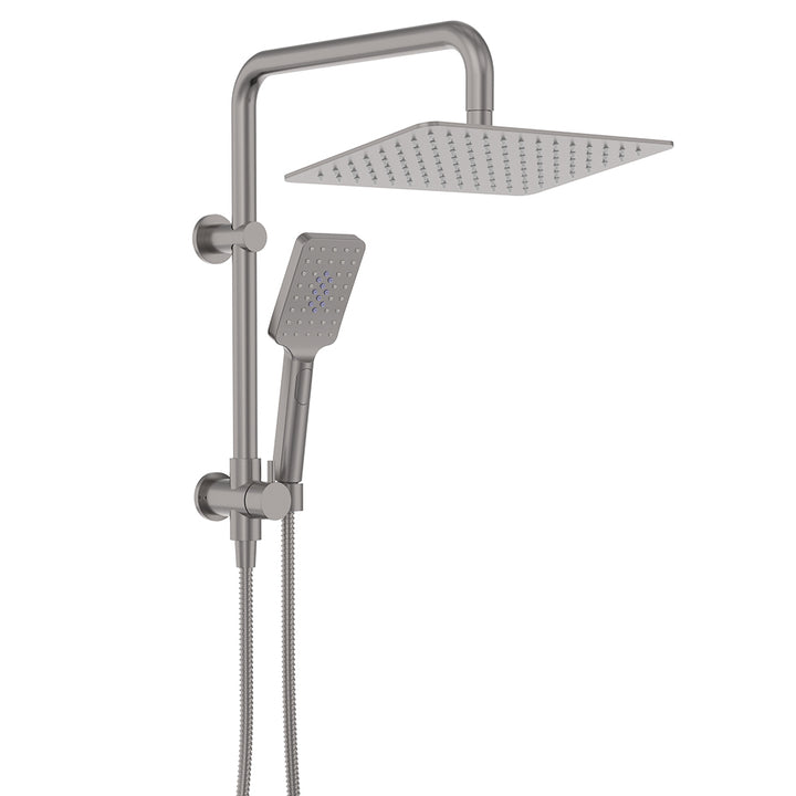 Tono Twin Half-Rail Shower - Gun Metal