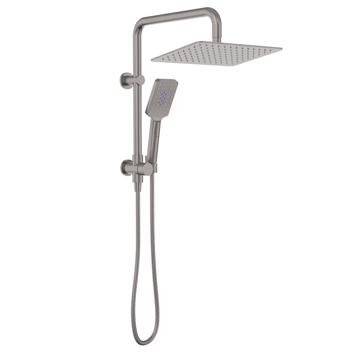 Tono Twin Half-Rail Shower - Gun Metal