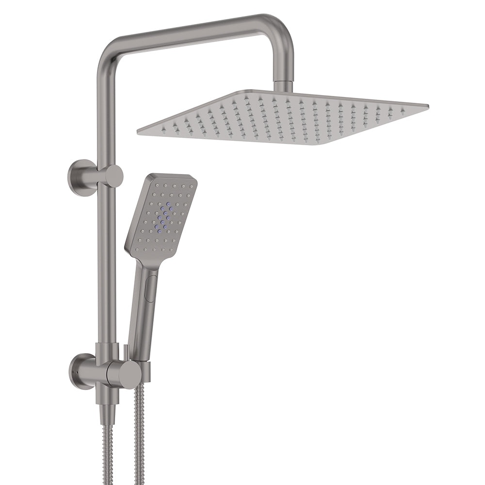 Tono Twin Half-Rail Shower - Gun Metal