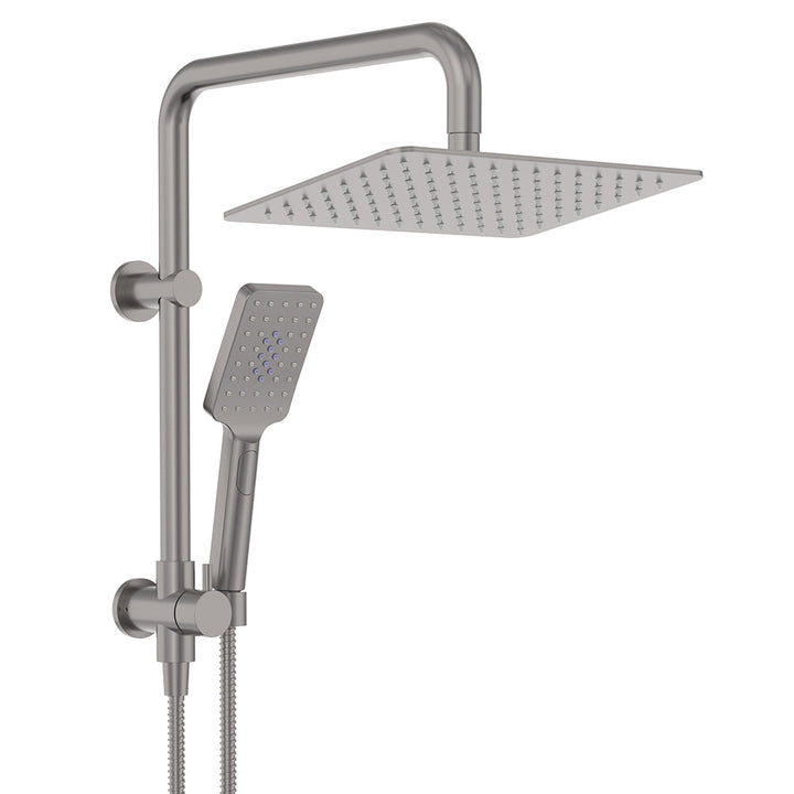 Tono Twin Half-Rail Shower - Gun Metal