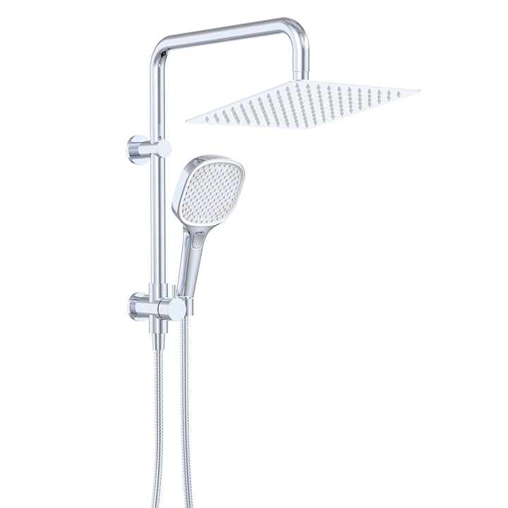 Koko Twin Half-Rail Shower - Chrome