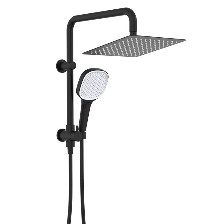 Koko Twin Half-Rail Shower - Matte Black