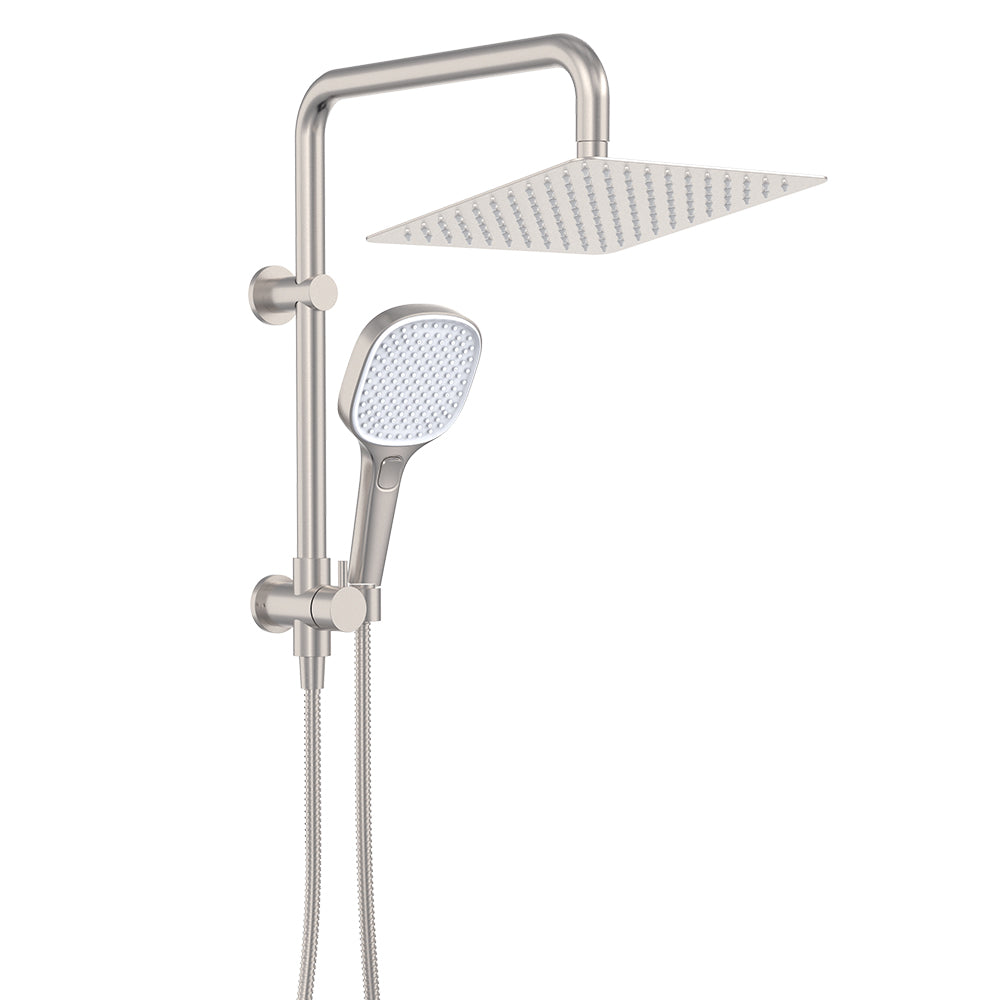 Koko Twin Half-Rail Shower - Brushed Nickel