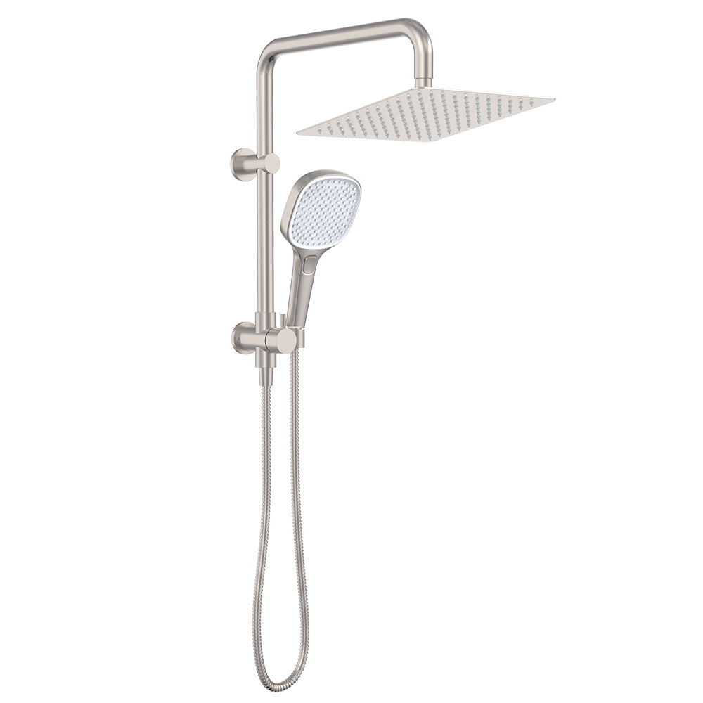 Koko Twin Half-Rail Shower - Brushed Nickel
