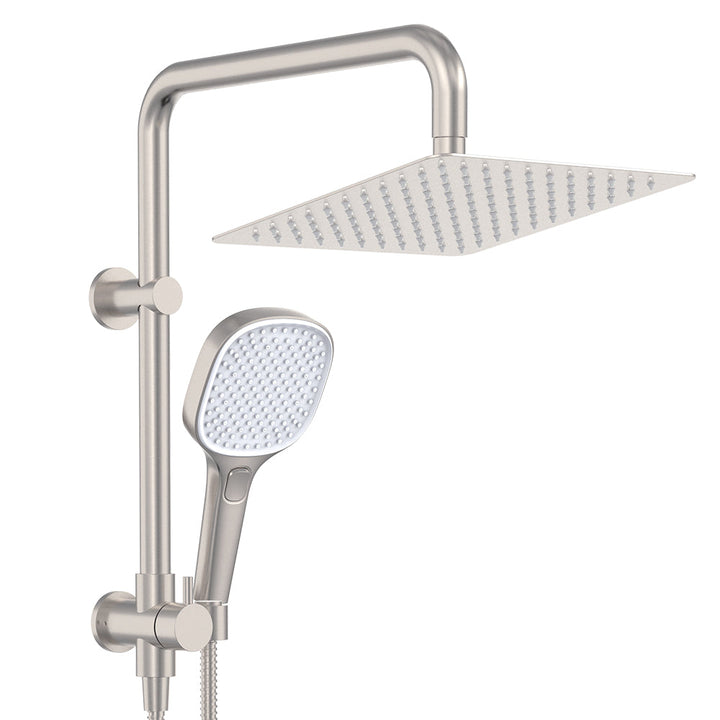 Koko Twin Half-Rail Shower - Brushed Nickel