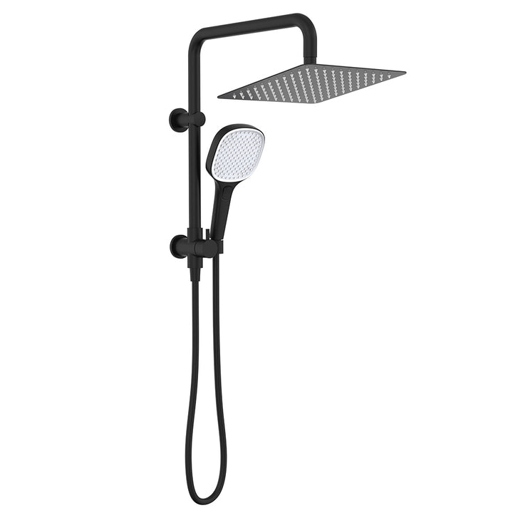Koko Twin Half-Rail Shower - Matte Black