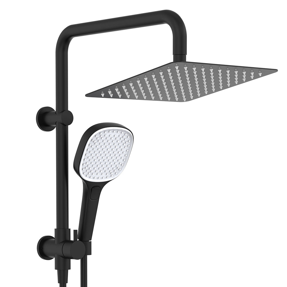 Koko Twin Half-Rail Shower - Matte Black