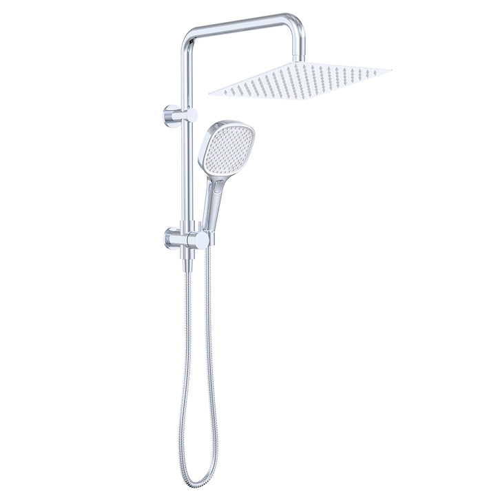 Koko Twin Half-Rail Shower - Chrome