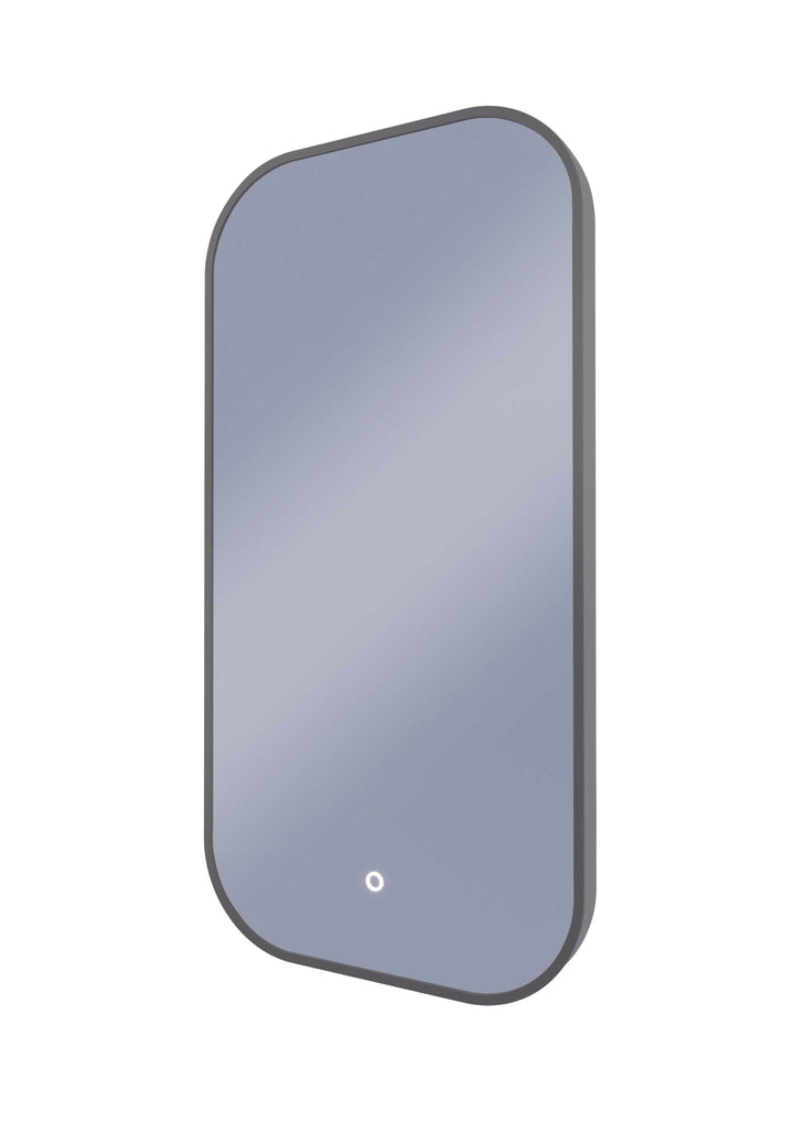 Framed I Series Soft Rectangle LED Mirror Georgian Metal product view 2