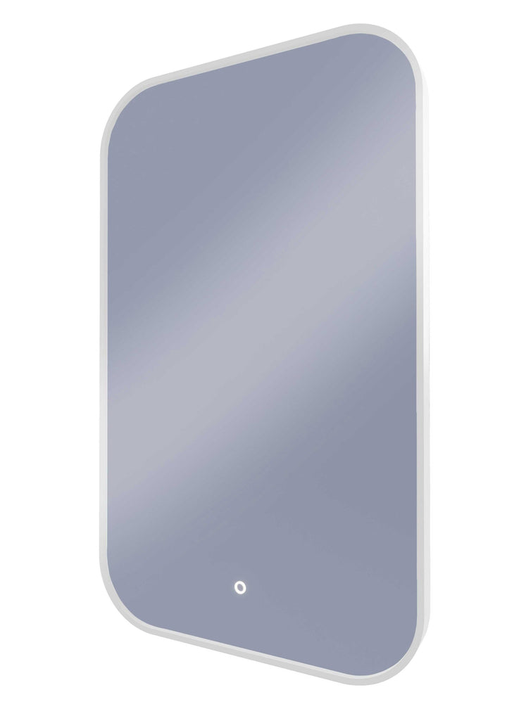 Framed I Series Soft Rectangle LED Mirror Milano White product view 2