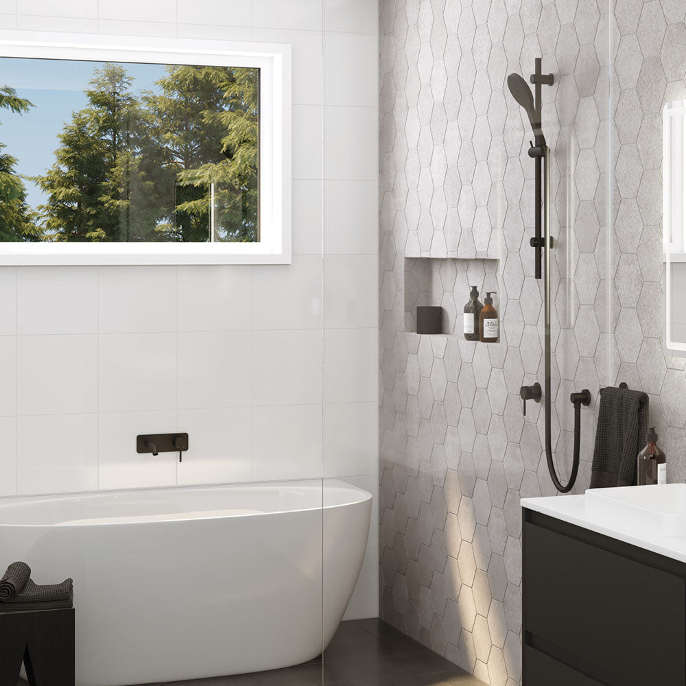 Kaya Rail Shower - Matte Black