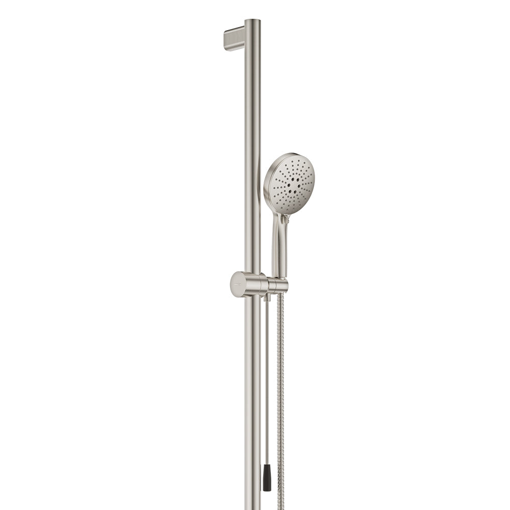 Care Inverted T Rail Shower with Push/Pull Slider - Brushed Nickel