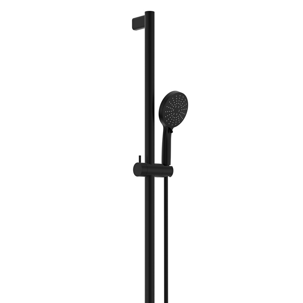 Care Inverted T Rail Shower - Matte Black