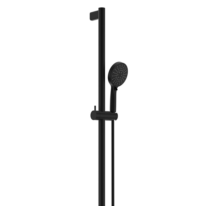 Care Inverted T Rail Shower - Matte Black