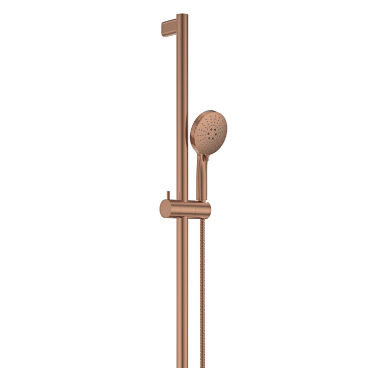 Care Inverted T Rail Shower - Brushed Copper