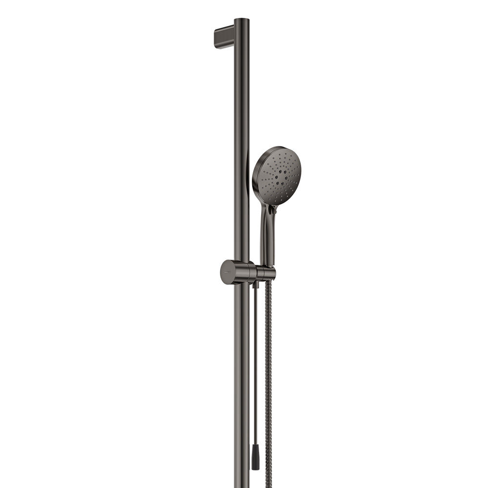 Care Inverted T Rail Shower with Push/Pull Slider - Gun Metal