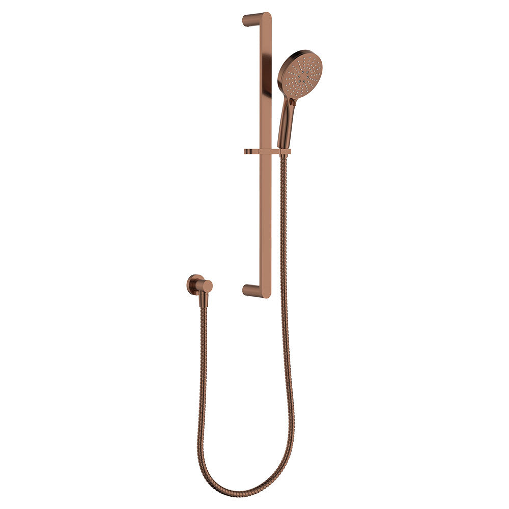 Empire Slim Rail Shower - Brushed Copper